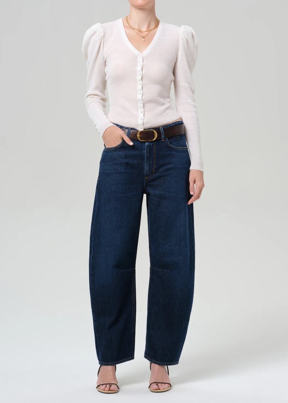 Citizens of Humanity Miro Long Relaxed Jean in Medina Dark Indigo Size 29